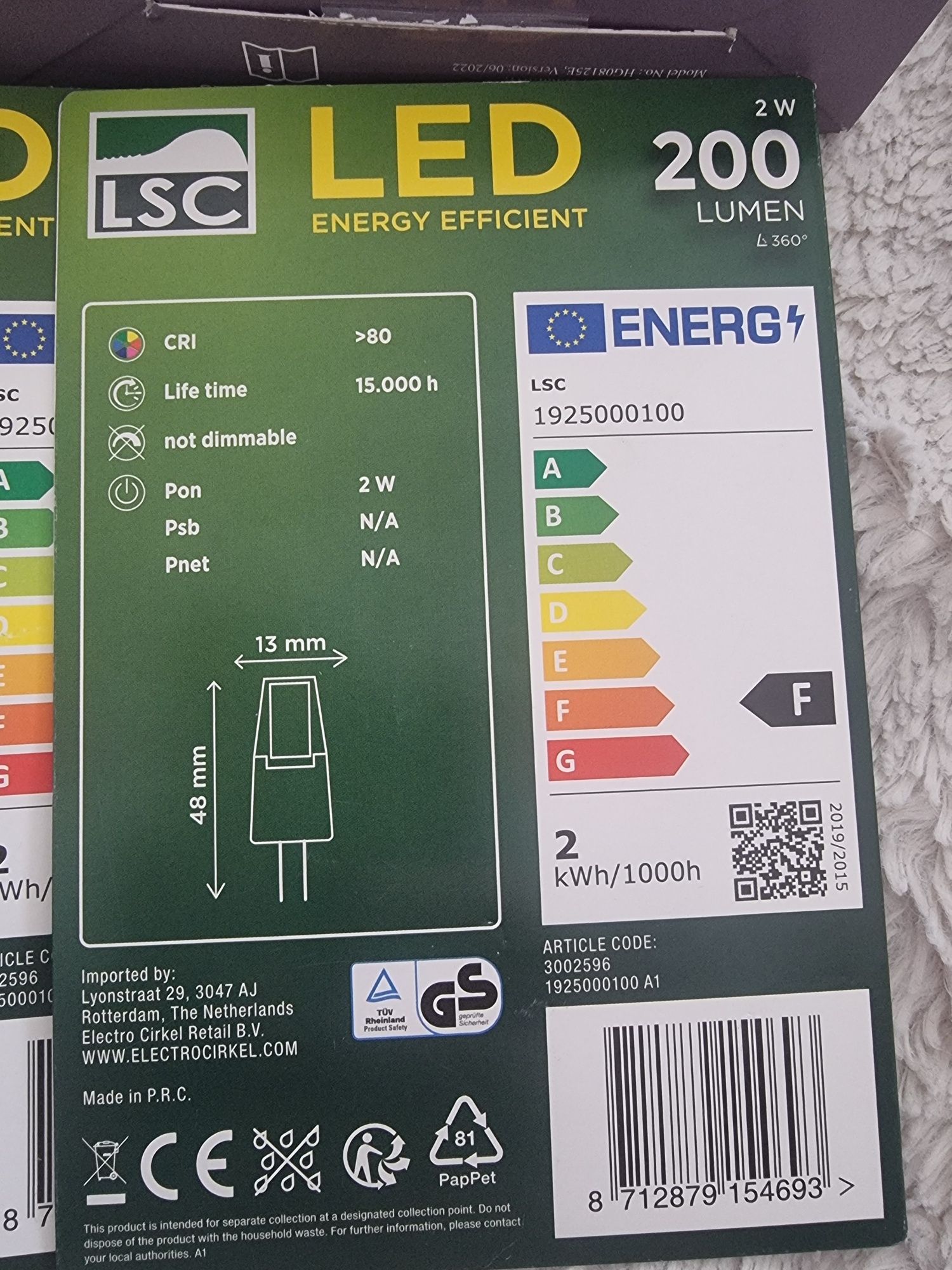 Żarówki LED energy tylko