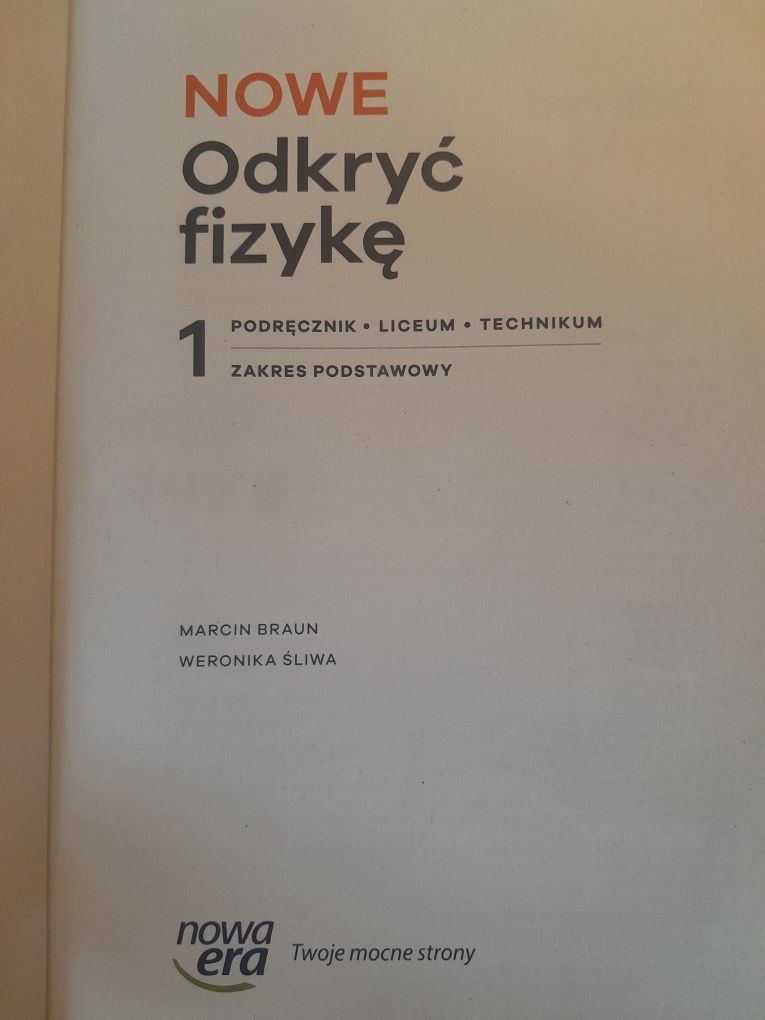 Odkryć fizykę , fizyka klasa 1