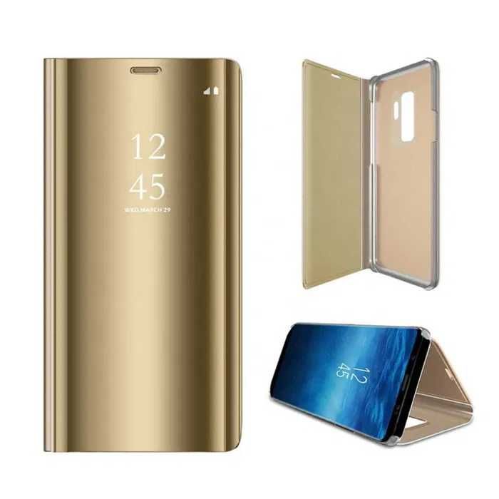 Etui z klapką Huawei P30 Clear View Case GOLD