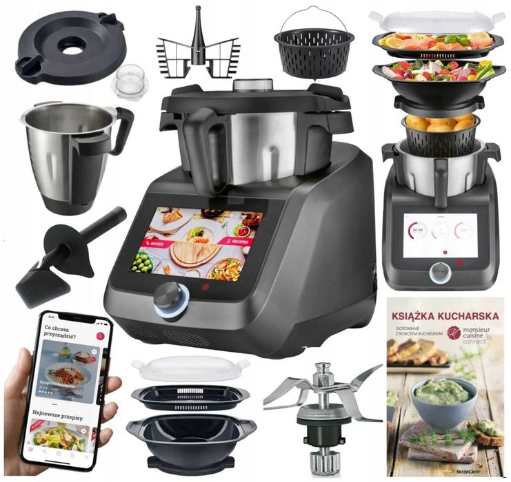 Nowy Lidlomix 2025 MONSIEUR CUISINE SMART antracyt