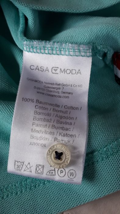 Błęktna koszula polo męska Casamoda xl