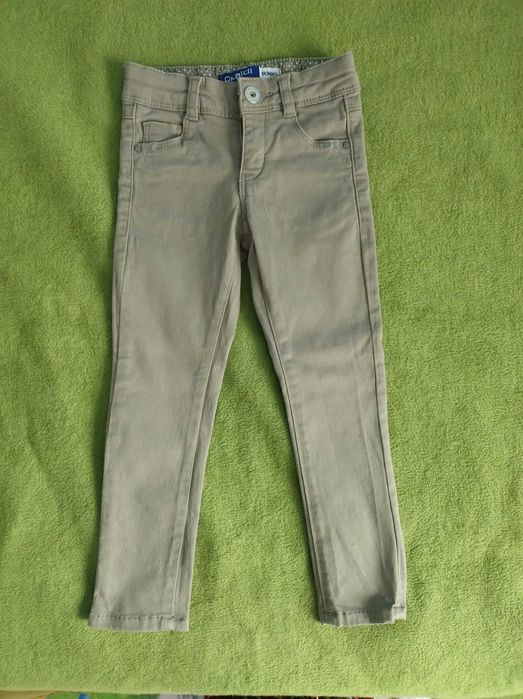Spodnie skinny zielone r.98