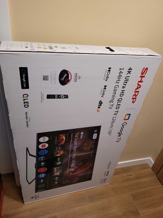 Karton TV 50 cali z wypełnieniem