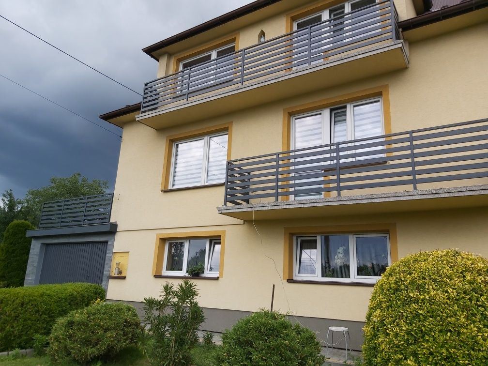 Balustrada panelowa profil 80x20 ocynk malowany proszkowo