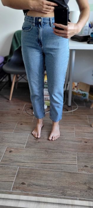 Jeansy mom fit sinsay 36