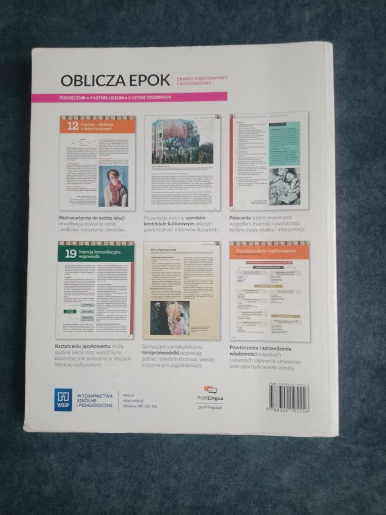 Podręcznik z polskiego Oblicza epok 3.2 dla klas 3 liceum i technikum