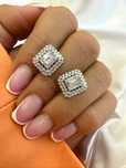 Kolczyki z diamentami Infinity 1.14 CT bagiety