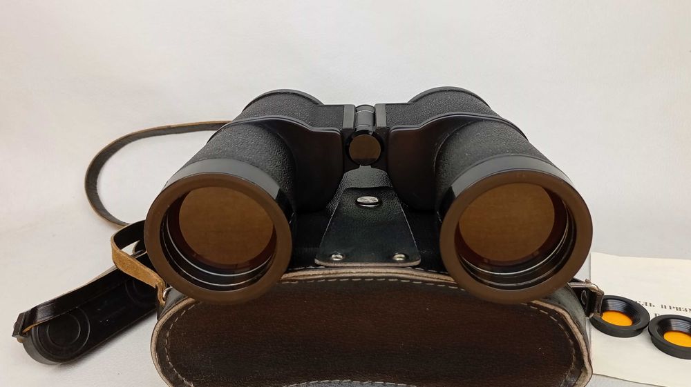 Бинокль Б 10х50 № КС15394 (Армейский) (Сетка) (Широкоугольный)  (СССР)