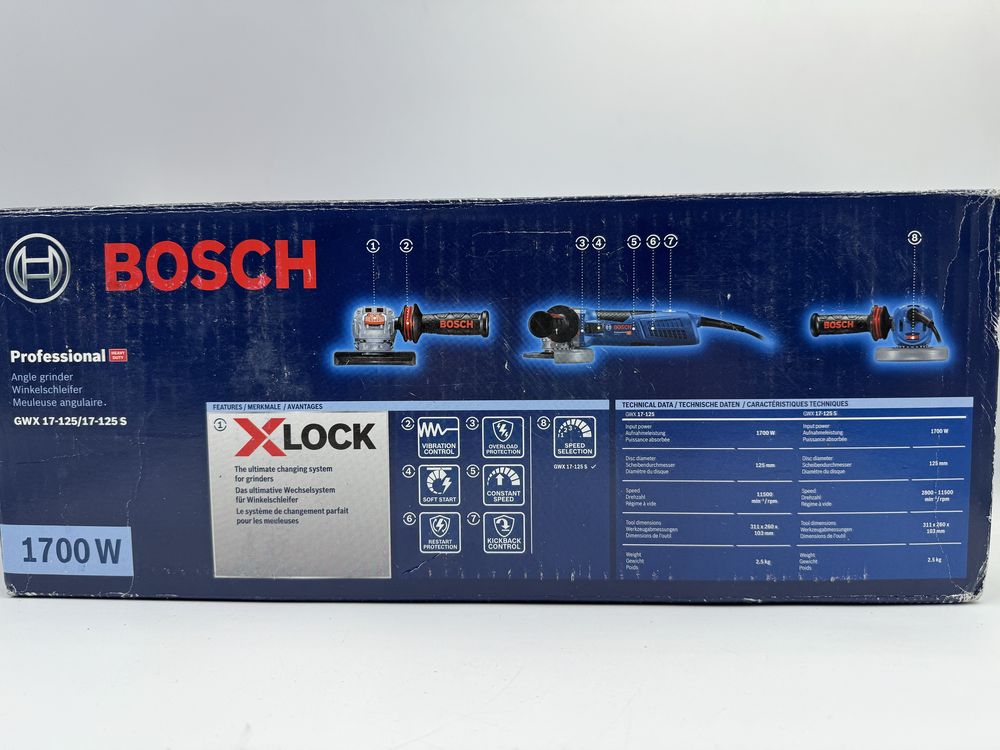 Szlifierka kątowa Bosch Professional GWX 17-125 moc 1700W