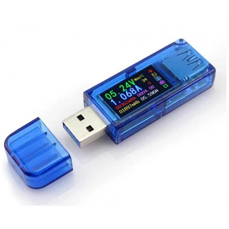 USB Tester Ruideng AT34 z kolorowym wyświetlaczem