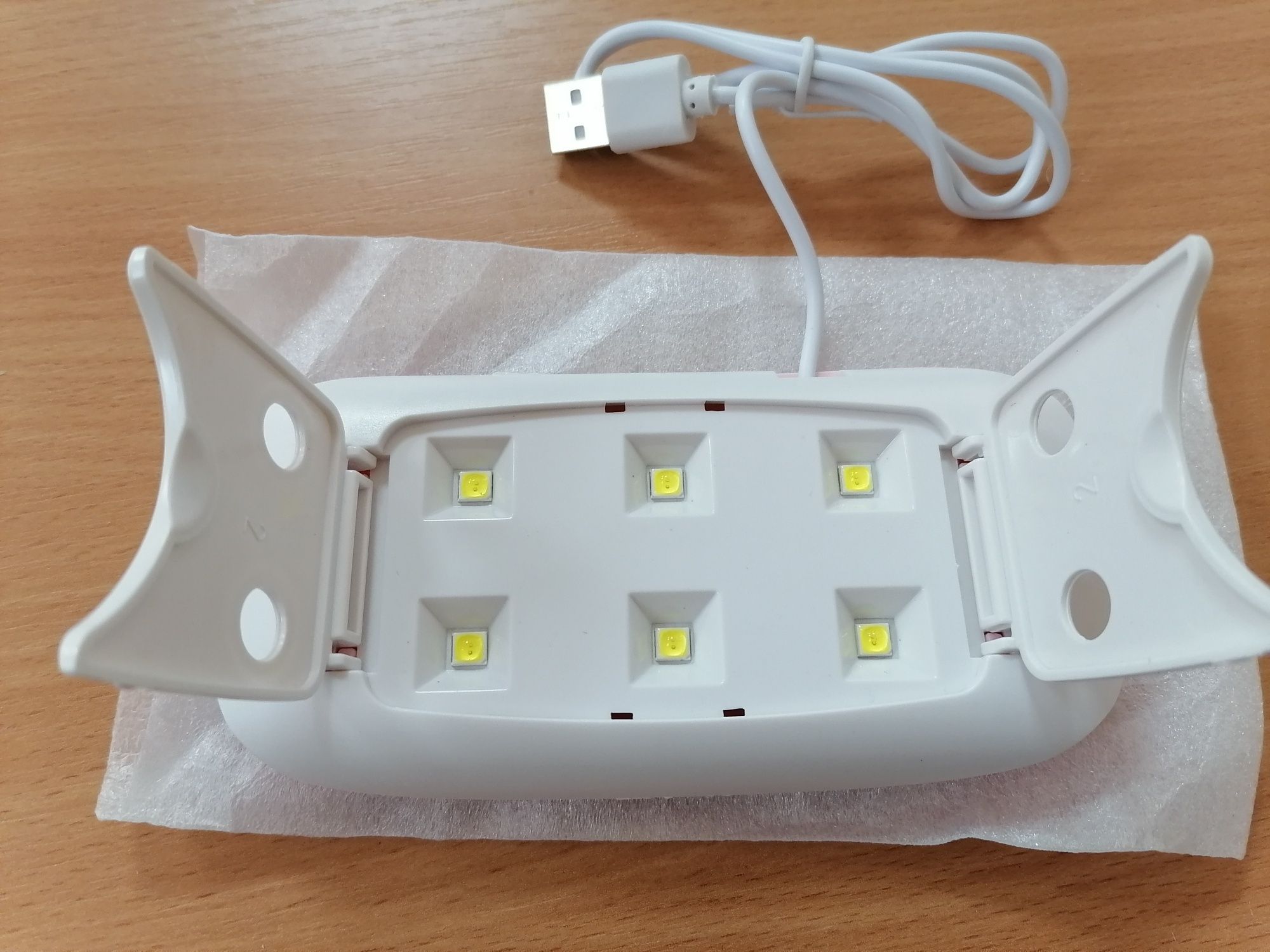 Лампа для манікюра LED + UV SUN mini 6W та гель лак