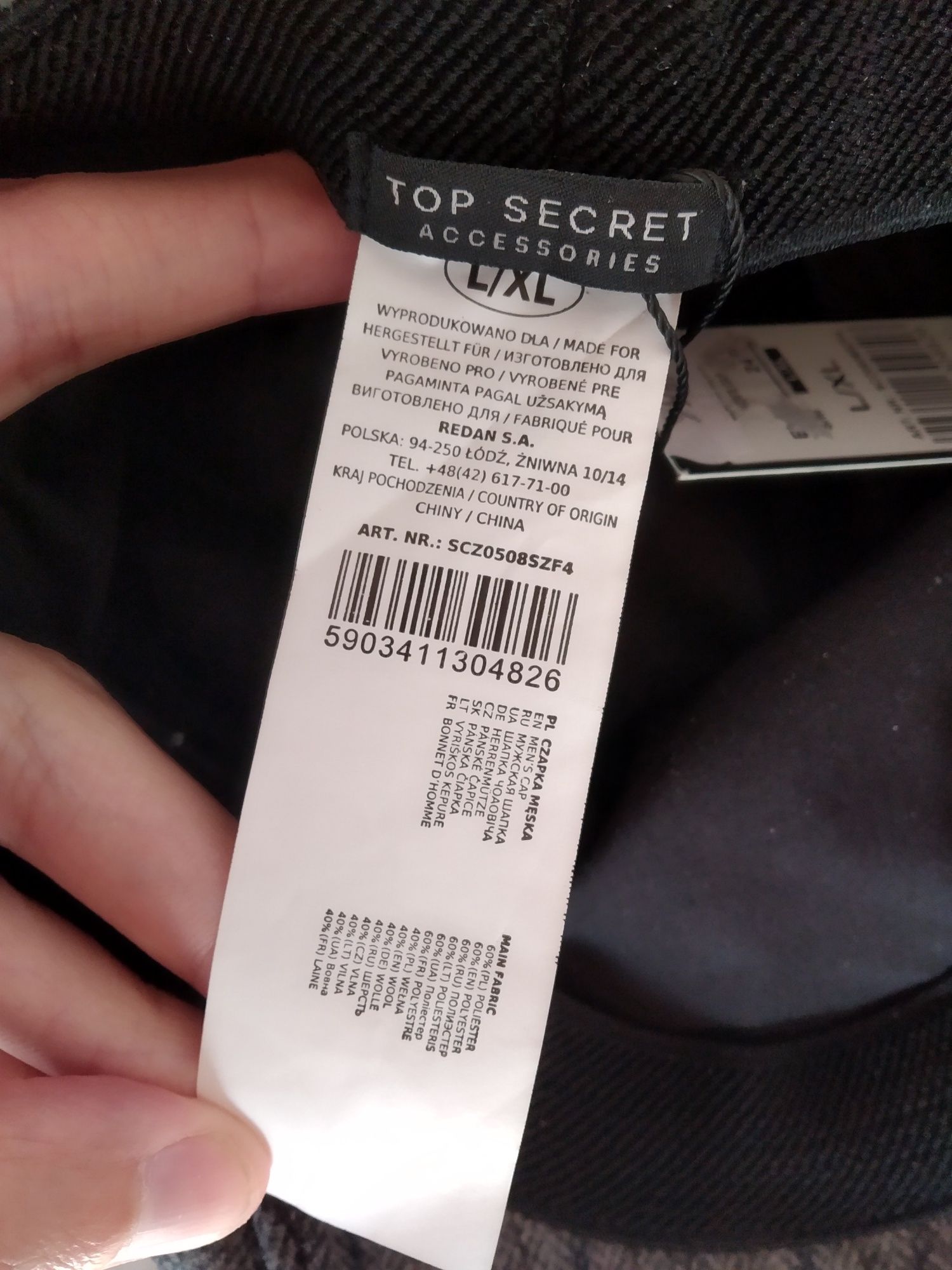 Top secret kaszkiet czapka wełniana Flap Jack
