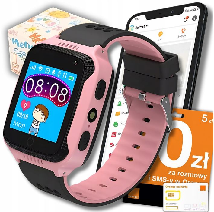 Zegarek smartwatch różowy