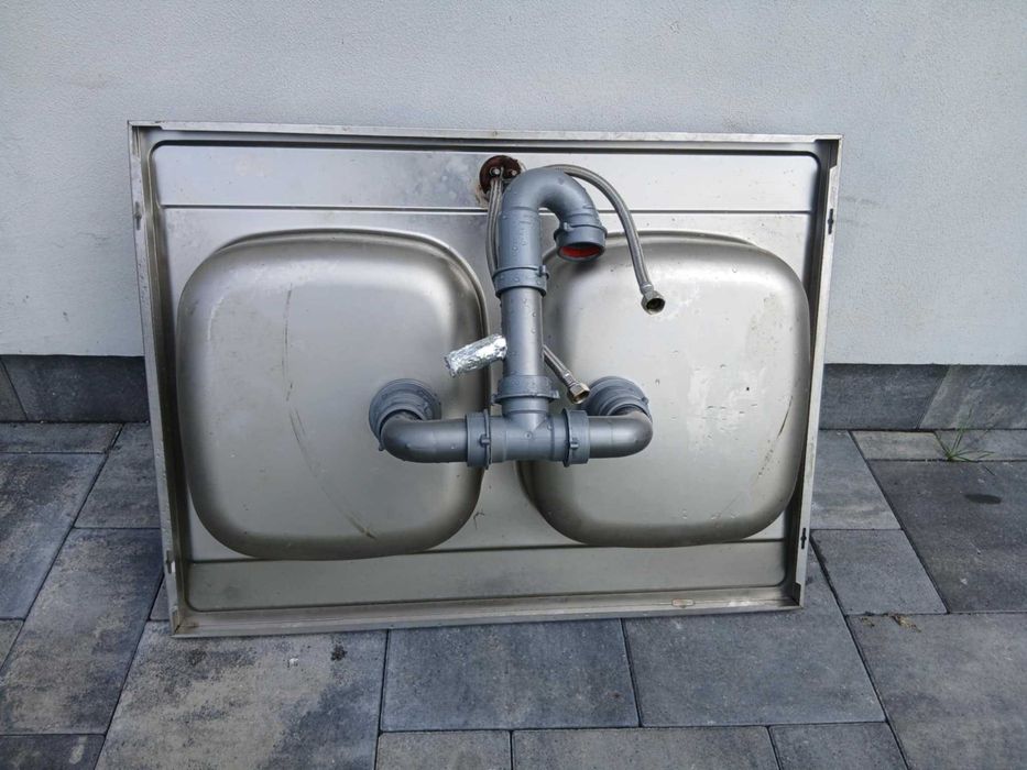 zlewozmywak franke gastronomiczny 80x60x15 stal nierdzewna