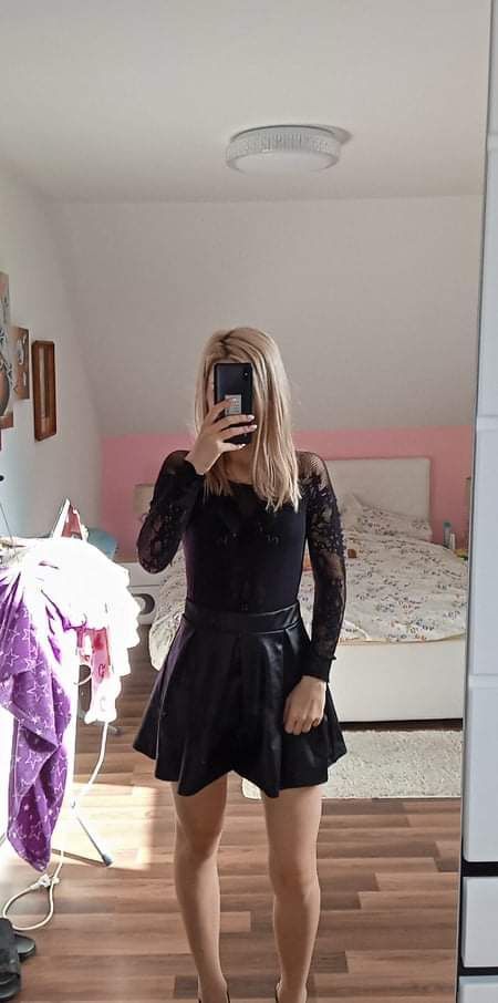 Spódnica wysoki stan czarna missguided skórzana zamek sexi xs s M