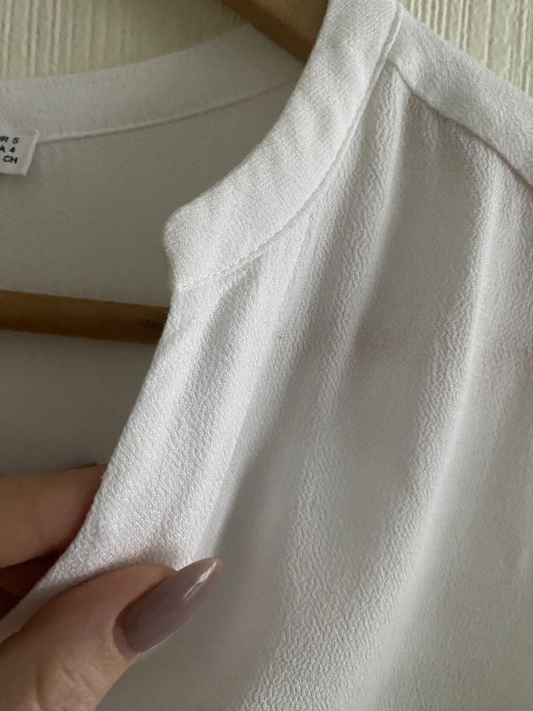 Блуза блузка рубашка кофтинка біла mango