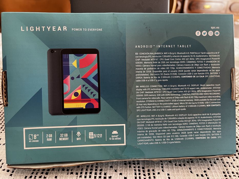 Tablet SPC Lightyear (8'' - 32 GB - RAM: 2GB]