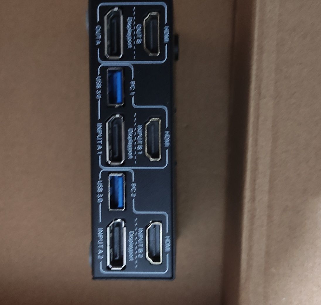 Kontroler KVM KCEVE KVM202DH, 2 PC, 4xUSB 3.0, 2 porty 4K60 Hz