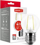 Декоративна світлодіодна лампа Maxus FM G45 4 Вт E27 4100 К 220 В 1-LE