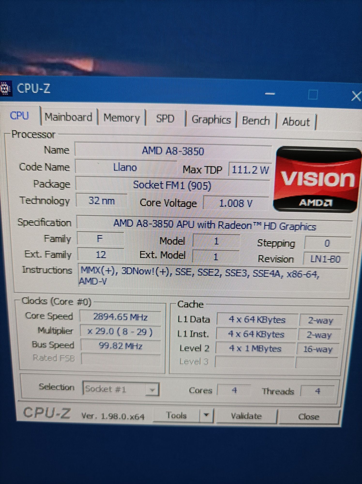 Комп'ютер (AMD A8-3850/ОЗП 8 Gb/HDD 1 Tb), системний блок