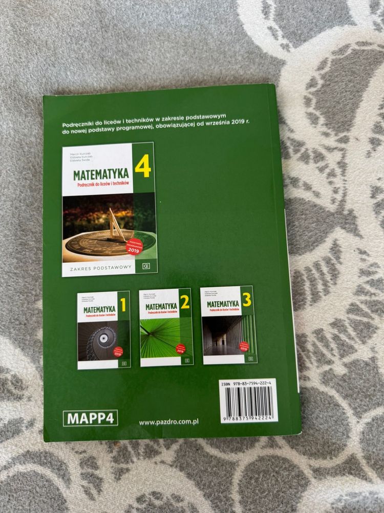 Podrecznik matematyka 4 pazdro