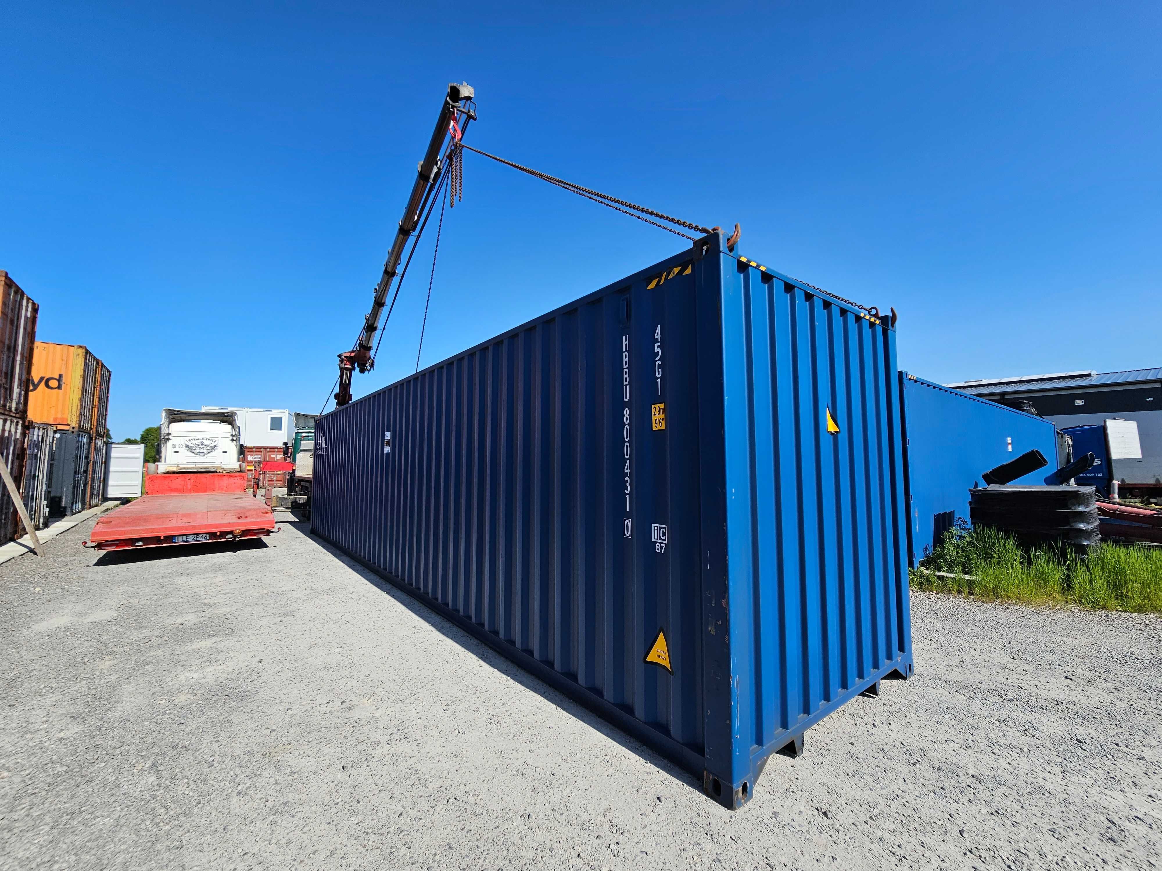 Kontener morski, oceaniczny, magazynowy 40’ ONE WAY NOWY 2025 r. + HDS
