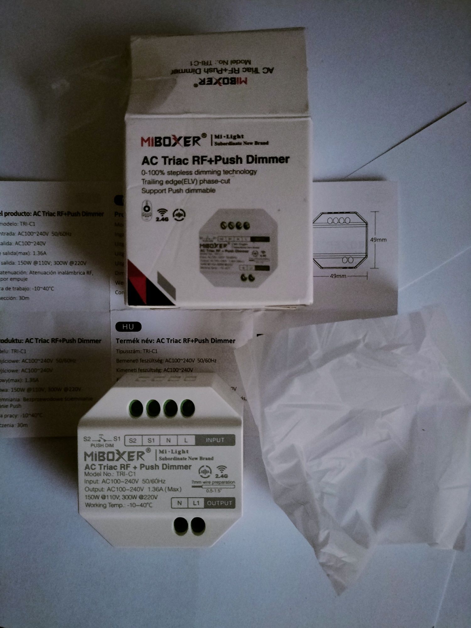 Przekaźnik ściemniacza triac Miboxer