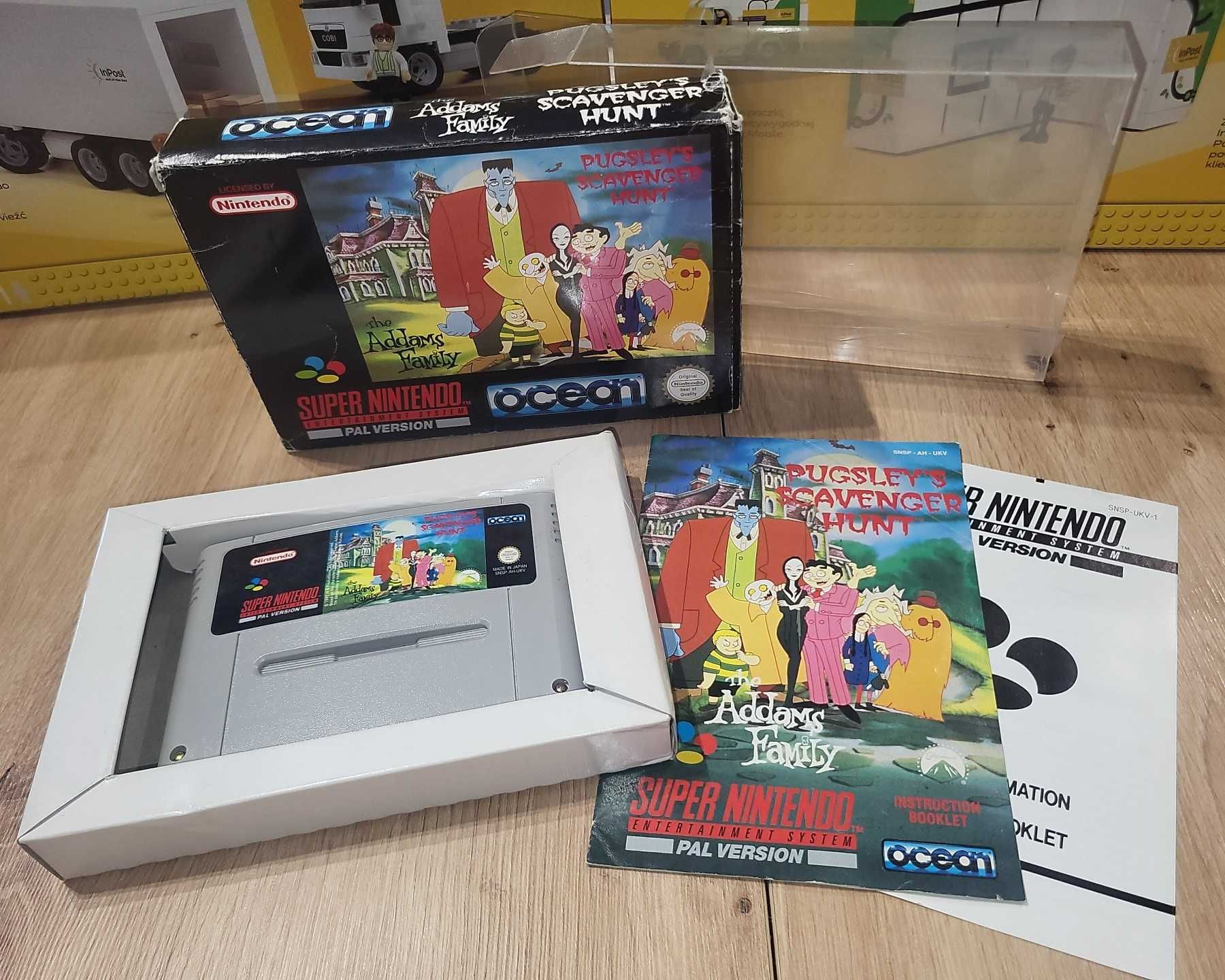 Gra The Addams Family Pugsleys Scavenger Hunt - SNES - DB stan Komplet