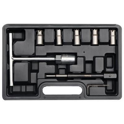 Frezy do gniazd wtryskiwaczy 8 elementów Yato