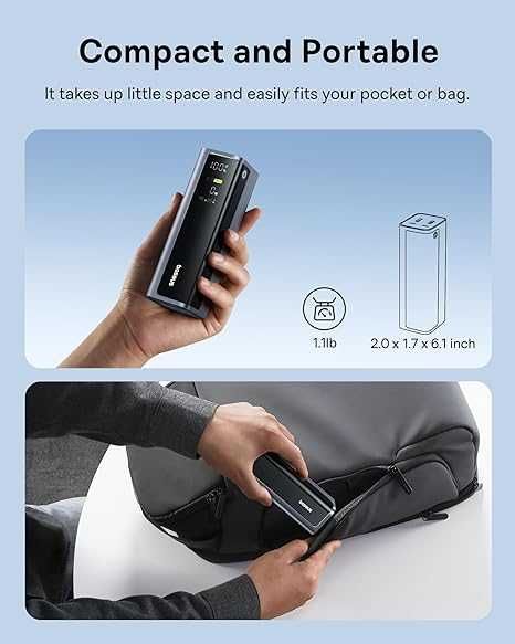 Повербанк Baseus 100/145W Power Bank, 20000mAh, Display, PD, QC, павер