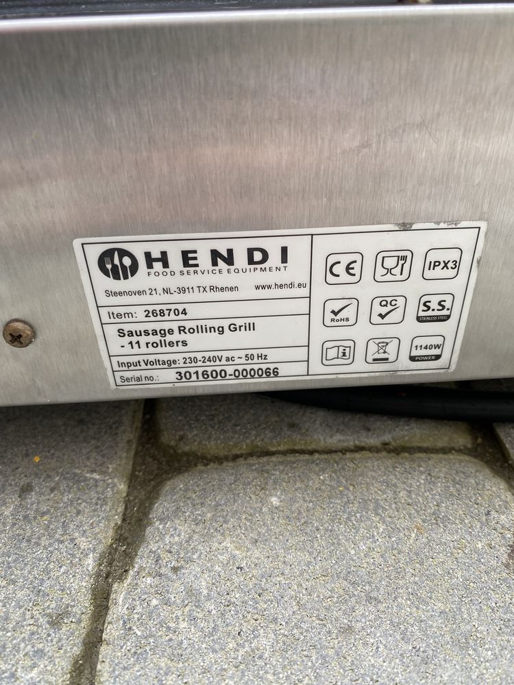 Гриль Роликовий Hendi На 11 Роликів Для Сосисок