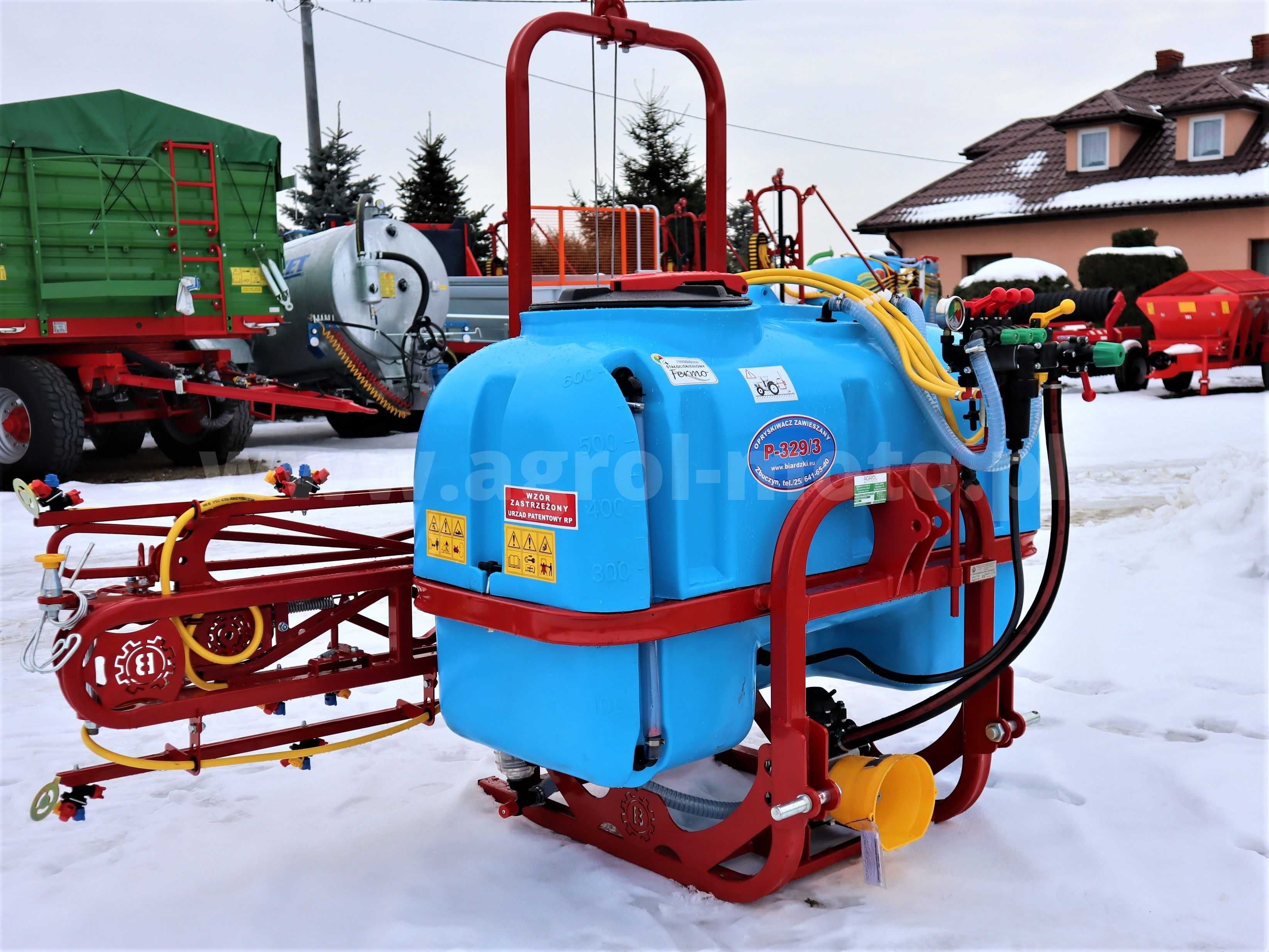 Opryskiwacz polowy BIARDZKI 600l 12M do 3000 litrów belka 24m; TOLMET