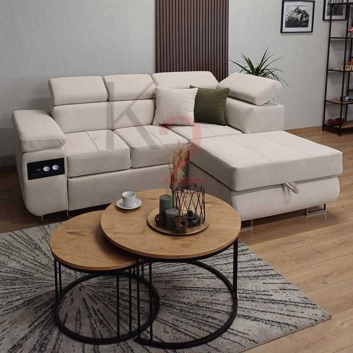 Narożnik ARTEON Mini POD WYMIAR Sofa USB Kanapa Łóżko Rogówka + GRATIS