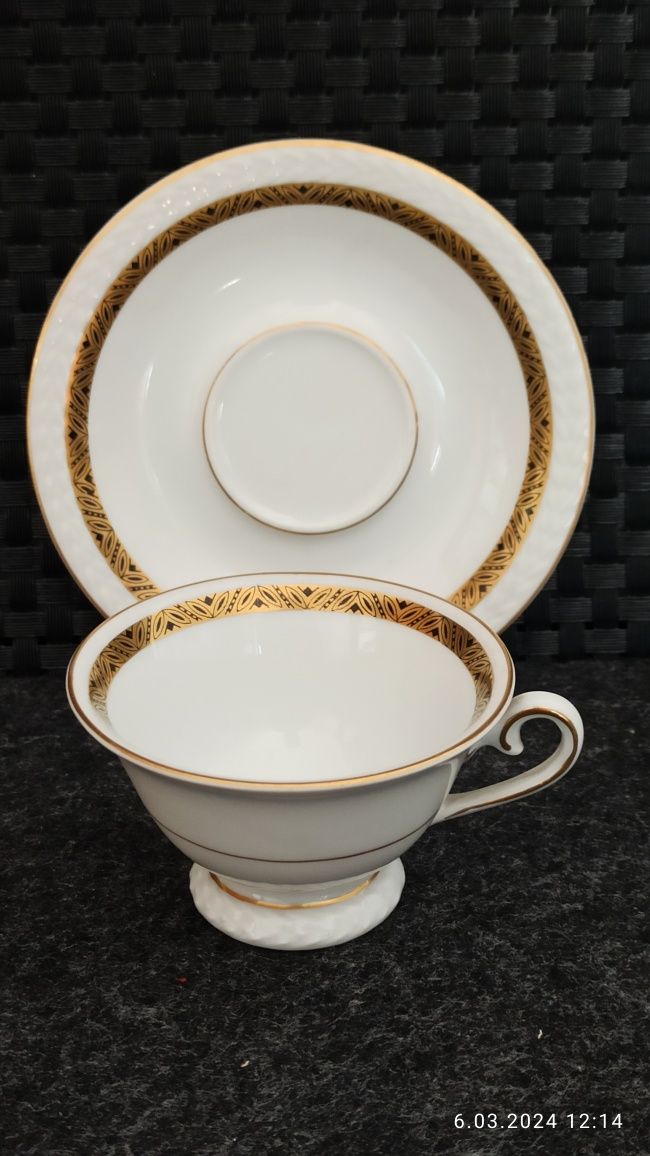 Porcelana Śląska Carl Tielsch DUO Mokka Alt Wasser Stary Zdrój
