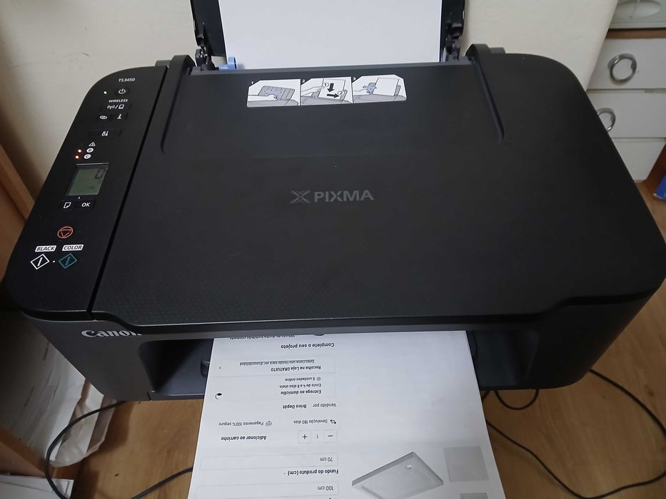 Impress. Multif. Canon, WI-FI/USB, c/tinteiros cheios e a funcion. bem