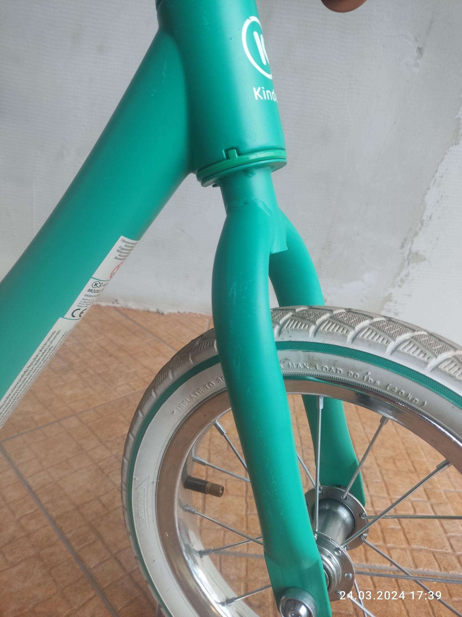 Rowerek biegowy Kinderkraft Rapid zielony