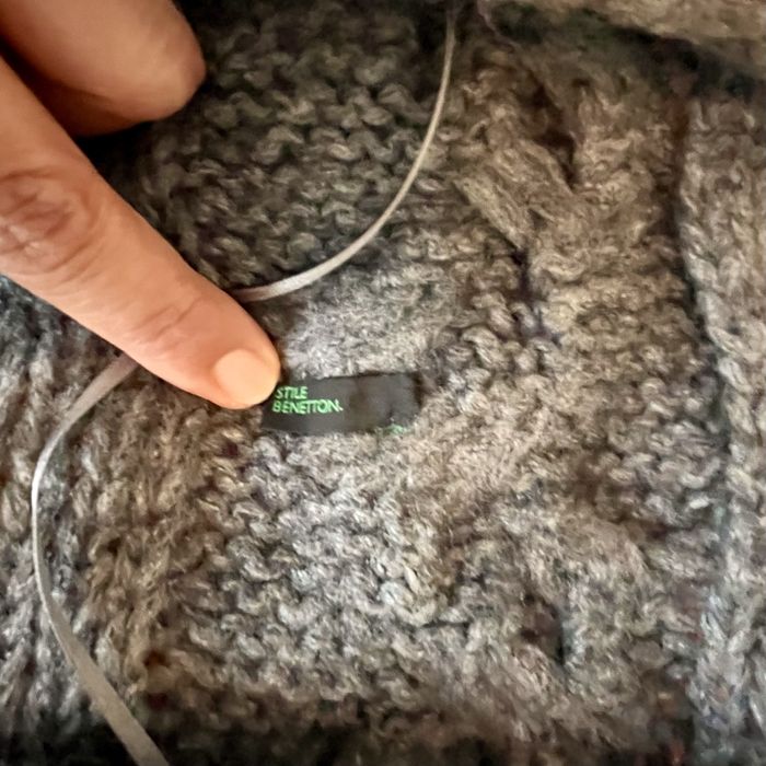 Casaco/colete lã Benetton cinzento