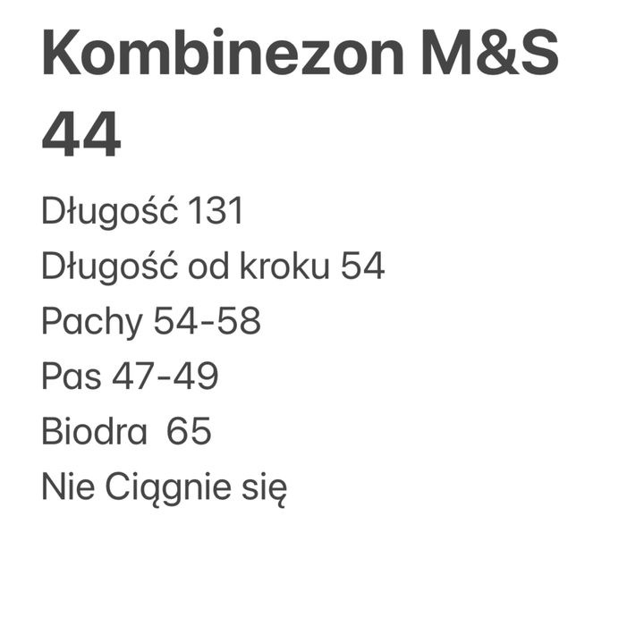 Kombinezon na lato Marks&spencer roMiar 44