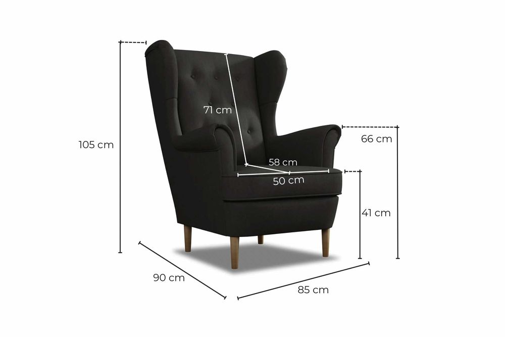 Zestaw komplet wypoczynkowy Wersalka Nadia i Fotel Uszak. Sofa, kanapa