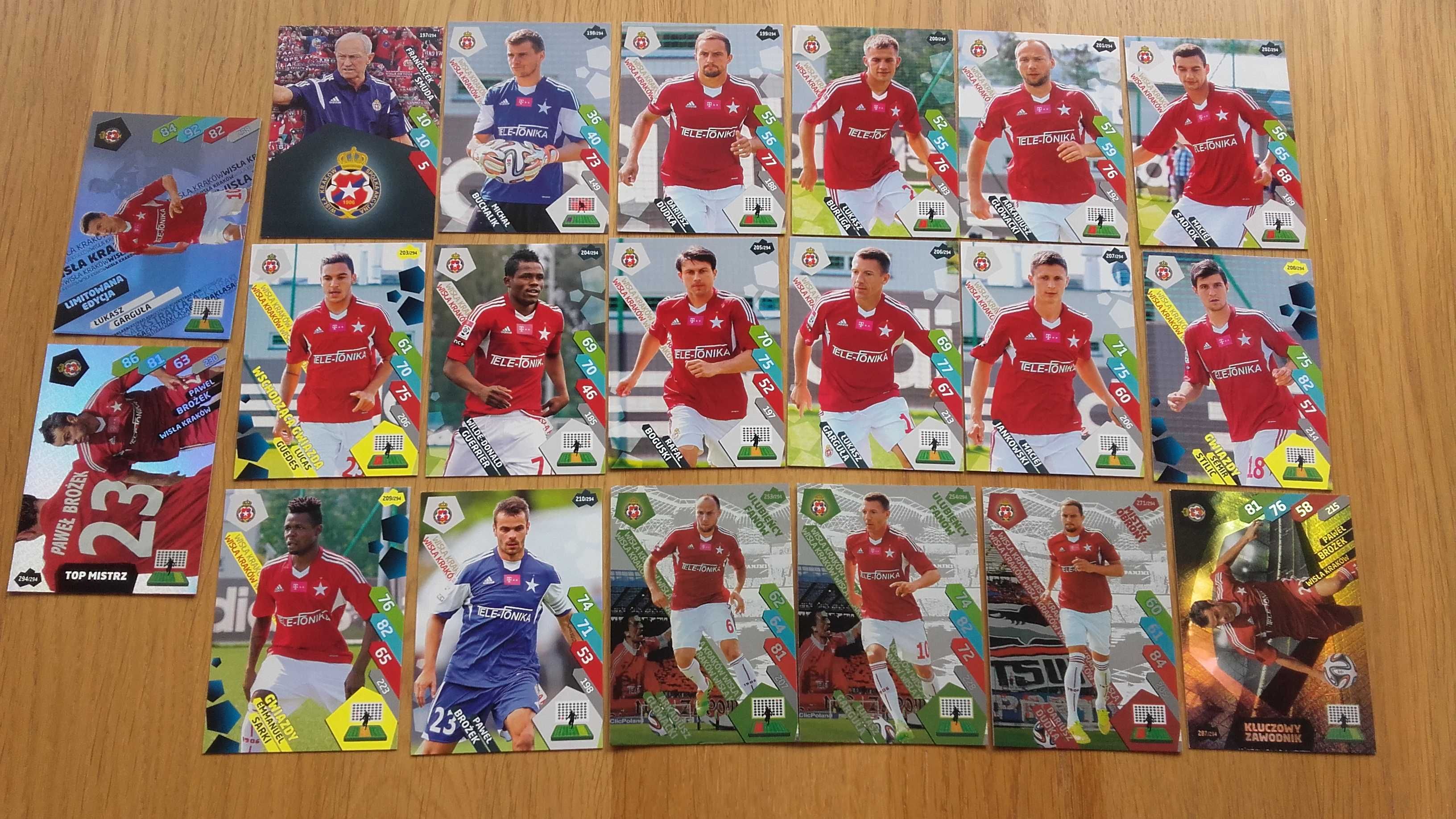 karty panini ekstraklasa 2014  2015 top mistrz limited wisła kraków