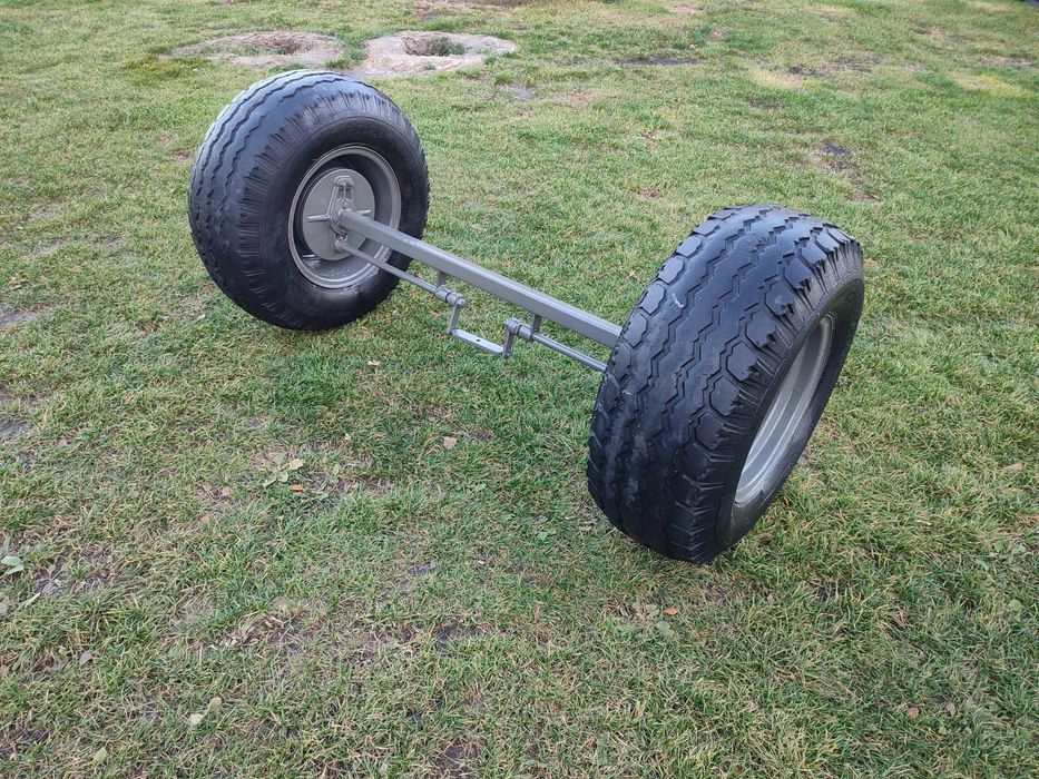 Oś z kołami hamowana 12.5 80 r18 ,do przyczepy, leśna , brandys ,wózka