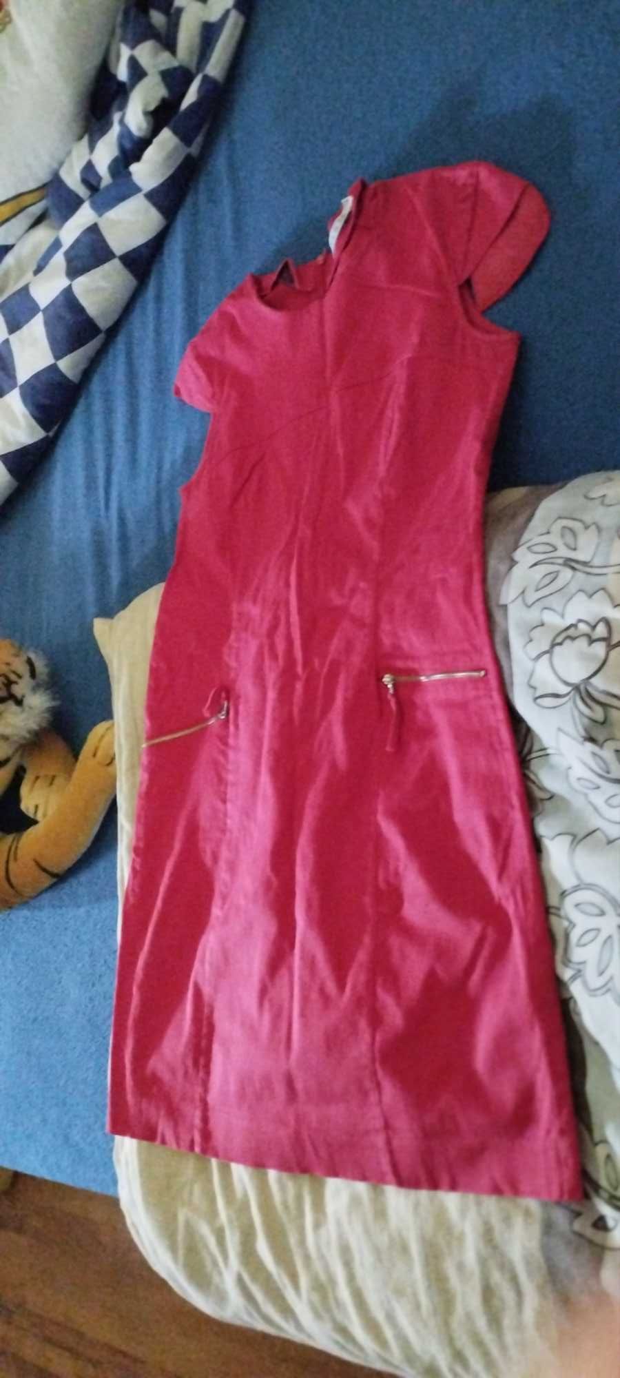 Damska czerwona sukienka 40