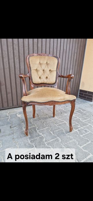 Fotel Fotele Krzesło Krzesła LUDWIK Antyk ( posiadam 4 sztuki )