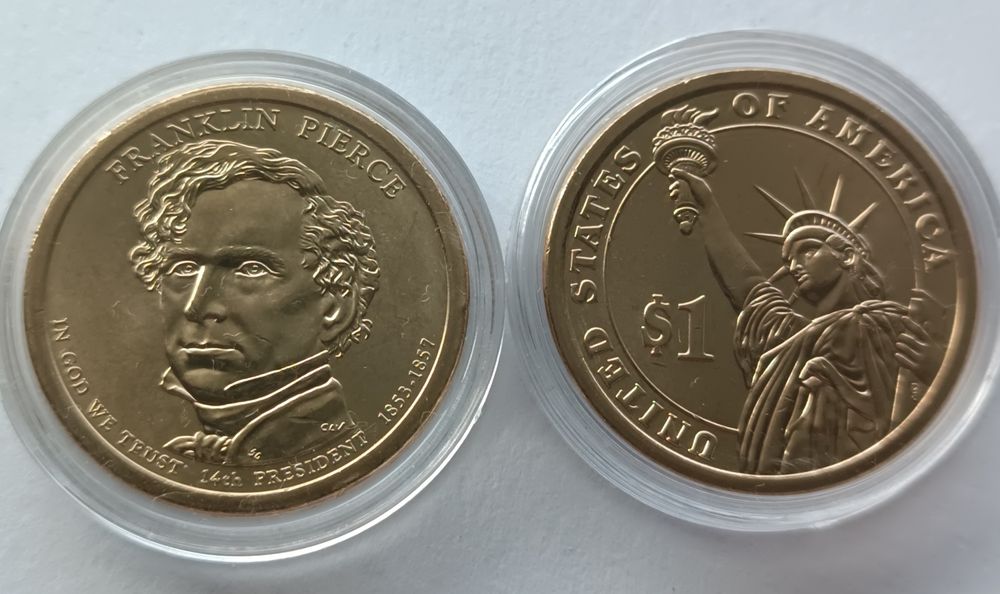 Moeda 1$ U.S.A.- Conjunto dos 5 Presidentes