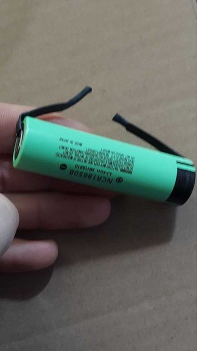 АКБ NCR18650B Panasonic 3400mAh без защиты c выводами под пайку