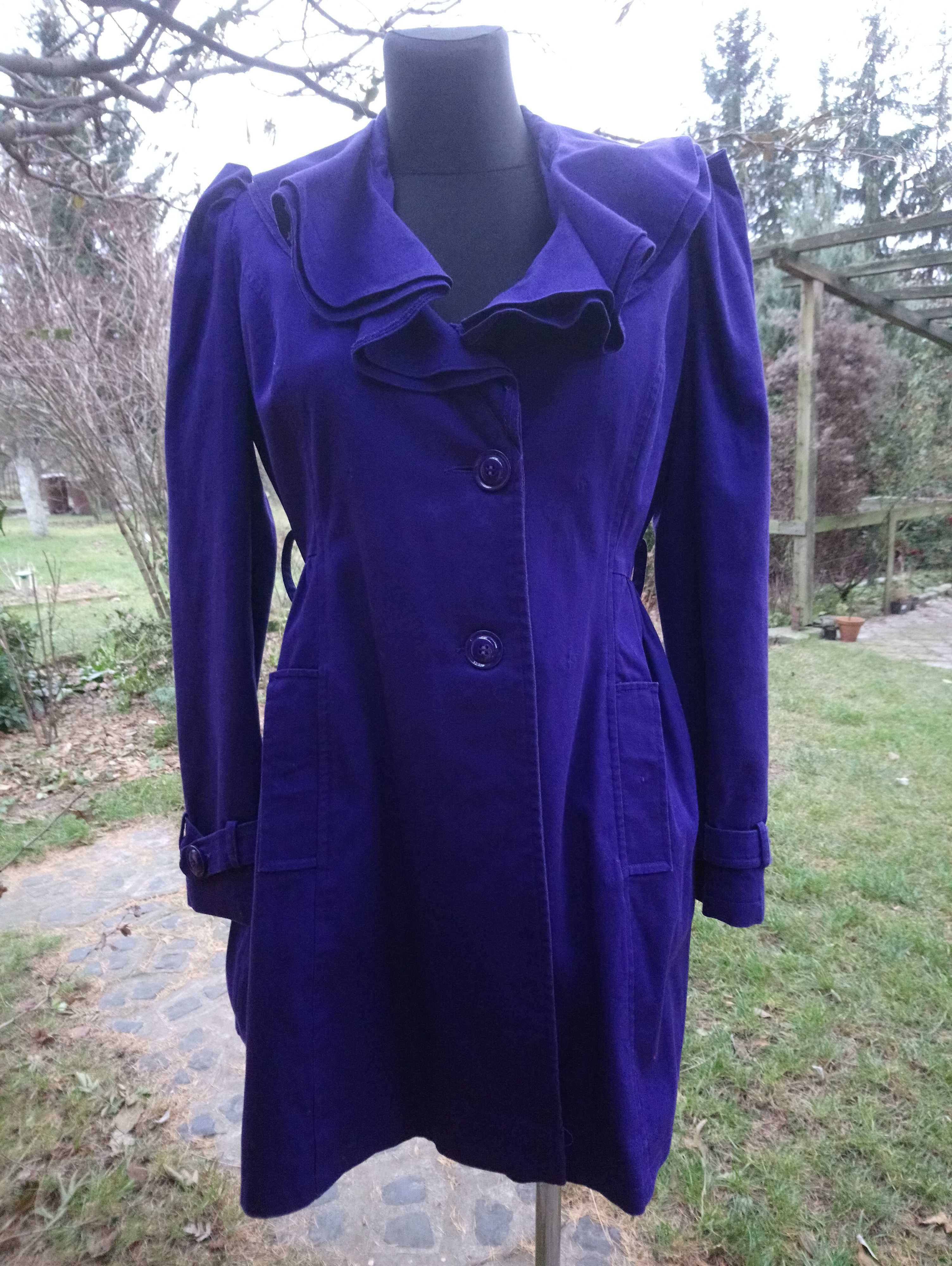 MISS SELFRIDGE oryginalny płaszcz fioletowy 36 / 38