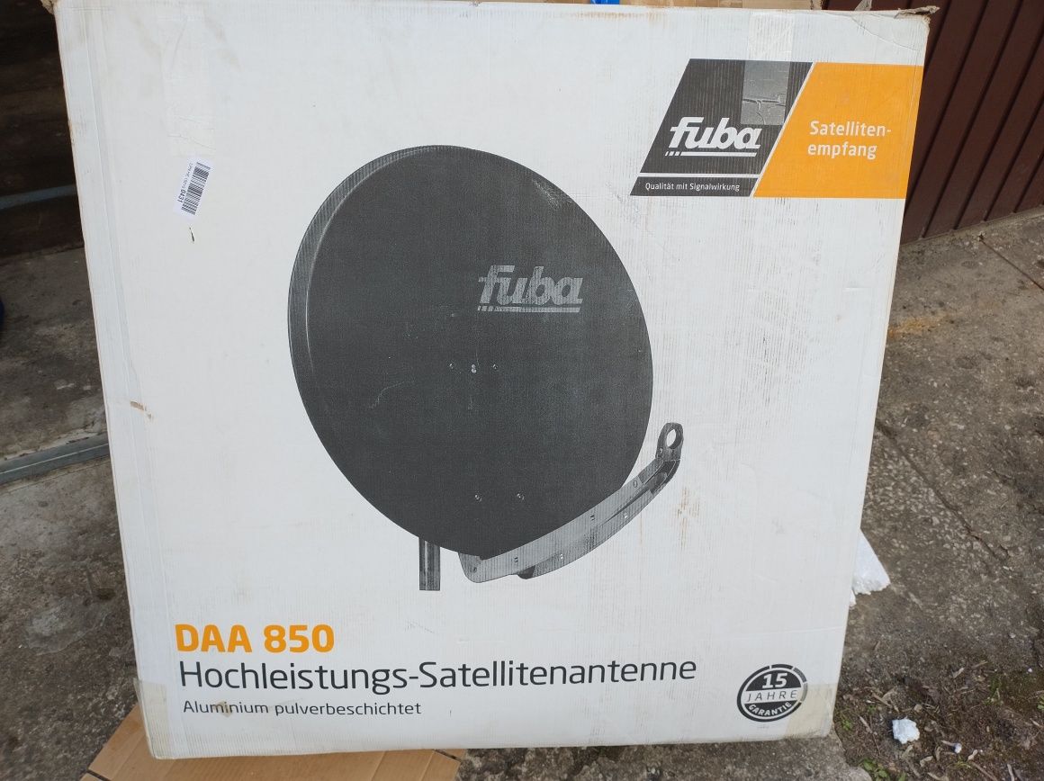 Antena satelitarna Fuba DAA 850 85 cm sam talerz uszkodzony
