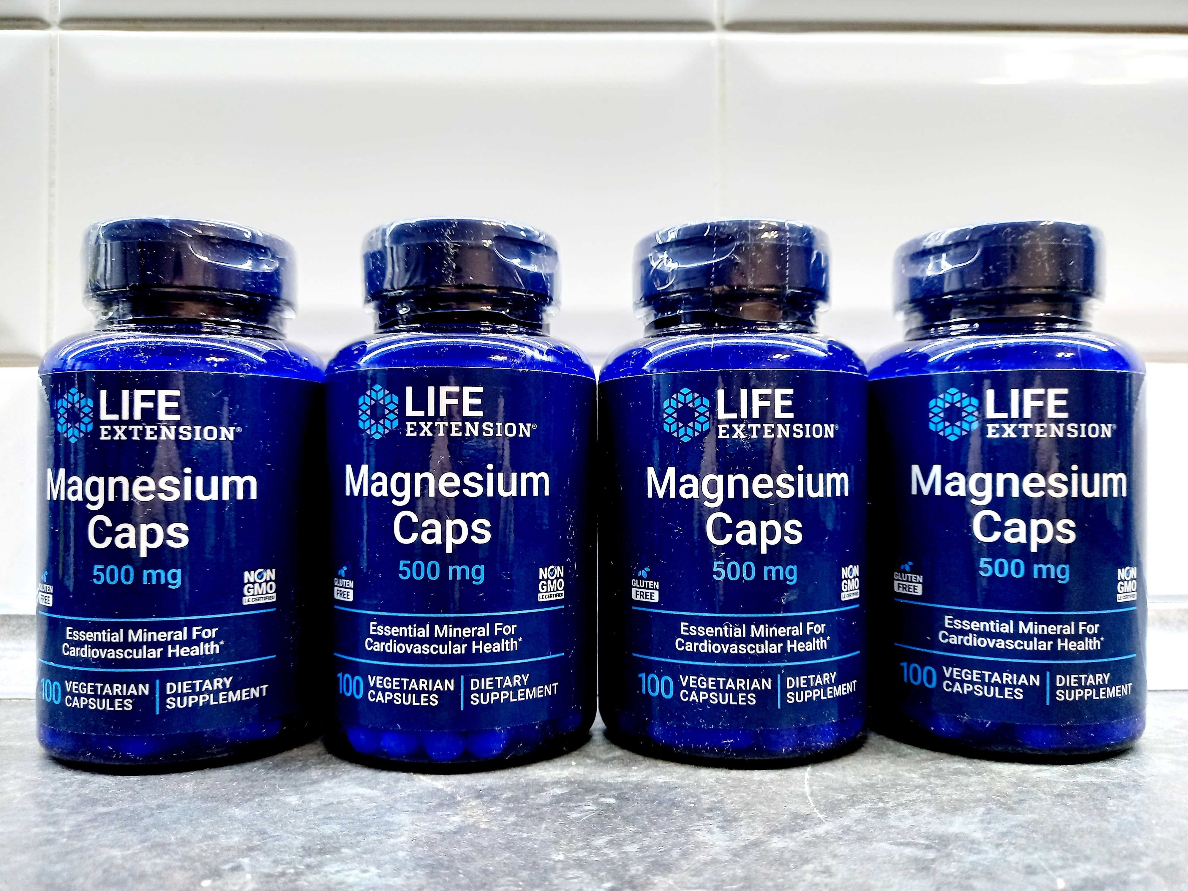 Life Extension, Magnesium Caps 500 мг (100 капс.), магний, магній
