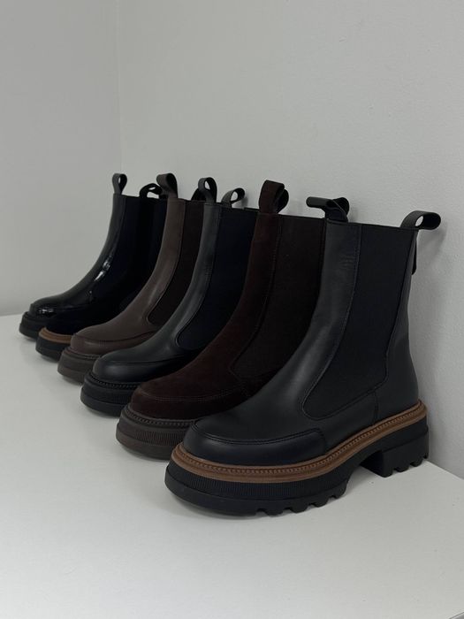 Жіночі черевики челсі зимові, Демі