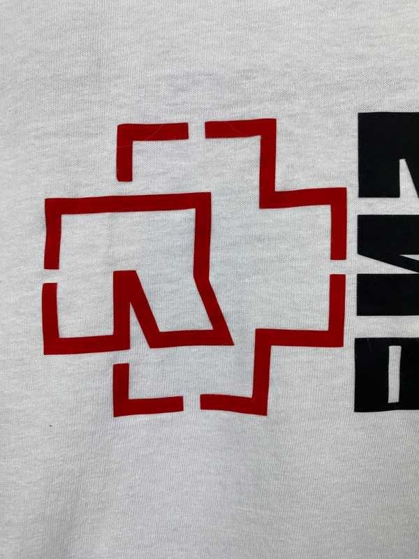 Rammstein odense biała koszulka white tee rock metal grunge emo punk
